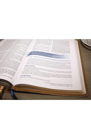 Image of NIV, Student Bible, Personal Size, Leathersoft, Tan, Comfort Print