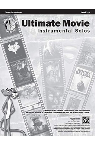 Image of Ultimate Movie Instrumental Solos: Tenor Sax, Book & CD (Ultimate Pop Instrumental Solos Series)