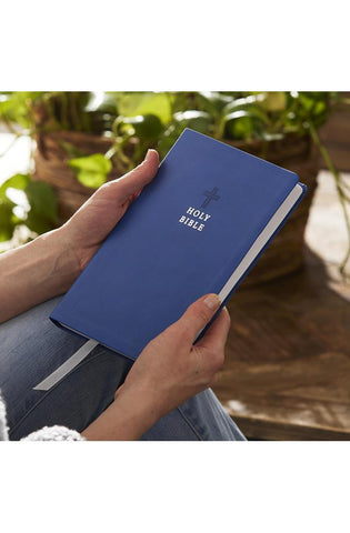Image of NKJV Holy Bible, Value Ultra Thinline, Blue Leathersoft, Red Letter, Comfort Print