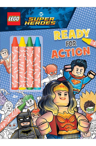 Image of LEGO DC Super Heroes: Ready for Action (Color & Activity with Crayons)