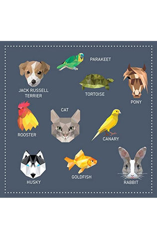 Image of My Sticker Paintings: Pets: 10 Magnificent Paintings (Happy Fox Books) For Kids Ages 6-10 - Dogs, Cats, Birds, Fish, Bunny, and More, with Up to 80 Removable, Reusable Stickers per Design