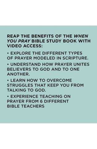 Image of When You Pray - Bible Study Book with Video Access: A Study of Six Prayers in the Bible