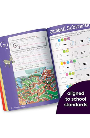 Image of Summer Big Fun Workbook Bridging Grades K & 1: Ready for First Grade at Home, First Grade Summer Workbook with Letters, Reading, Writing, Addition, Subtraction and More (Highlights Summer Learning)