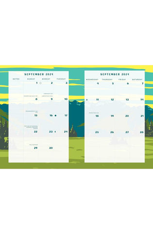 Image of National Parks 2025 Weekly Planner: July 2024 - December 2025