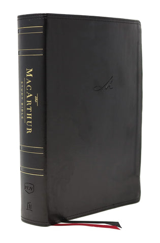 Image of NKJV MacArthur Study Bible 2nd Edition Leathersoft Black Comfort Print: Unleashing God's Truth One Verse at a Time