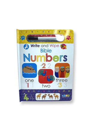 Bible Numbers - Write & Wipe Activity Kids Books - Childrens Books, Toddler Books