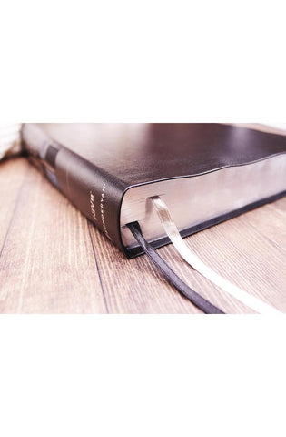 Image of NIV, Quest Study Bible, Large Print, Bonded Leather, Black, Comfort Print: The Only Q and A Study Bible