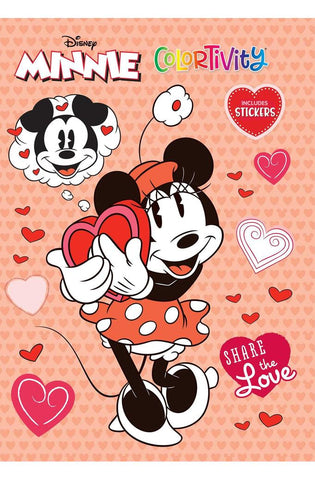 Image of Disney Minnie: Share the Love: Colortivity with Stickers