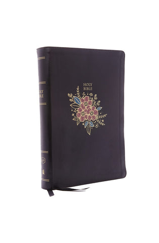 Image of KJV Holy Bible: Super Giant Print with 43000 Cross References Deluxe Black Floral Leathersoft Red Letter Comfort Print: King James Version