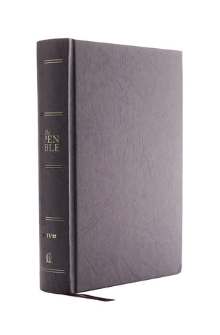 Image of NIV Open Bible Hardcover Gray Red Letter Comfort Print: Complete Reference System