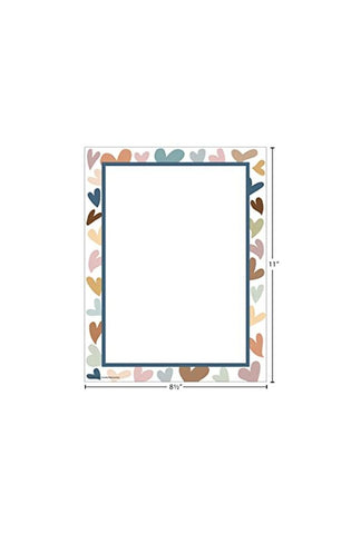 Image of Teacher Created Resources Everyone is Welcome Hearts Computer Paper, 50 Sheets