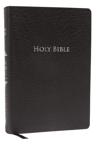 Image of KJV Study Bible Large Print Bonded Leather Black Red Letter: Second Edition