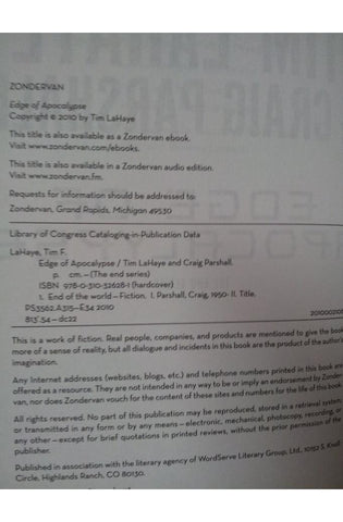 Image of Edge of Apocalypse: A Joshua Jordan Novel (1) (The End Series)