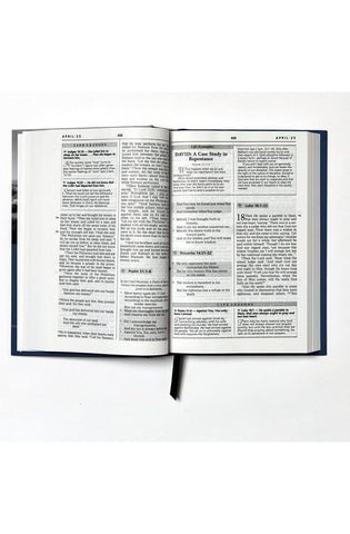 Image of NKJV, Charles F. Stanley Life Principles Daily Bible, Hardcover: Holy Bible, New King James Version (Signature Series)