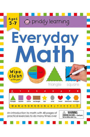 Image of Wipe Clean Workbook: Everyday Math (enclosed spiral binding): Ages 5-7; wipe-clean with pen (Wipe Clean Learning Books)