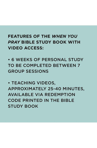 Image of When You Pray - Bible Study Book with Video Access: A Study of Six Prayers in the Bible