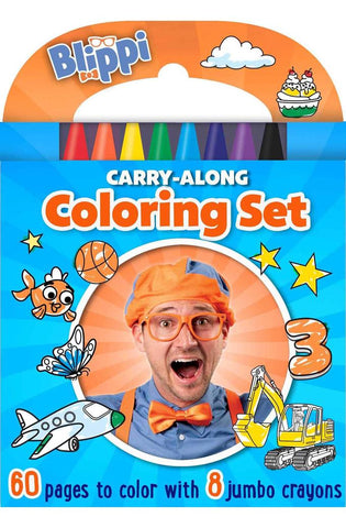 Image of Blippi: Carry-Along Coloring Set