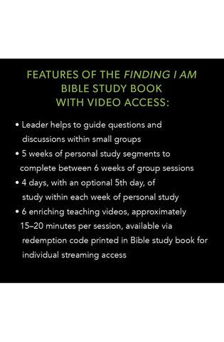 Image of Finding I AM - Bible Study Book with Video Access: How Jesus Fully Satisfies the Cry of Your Heart