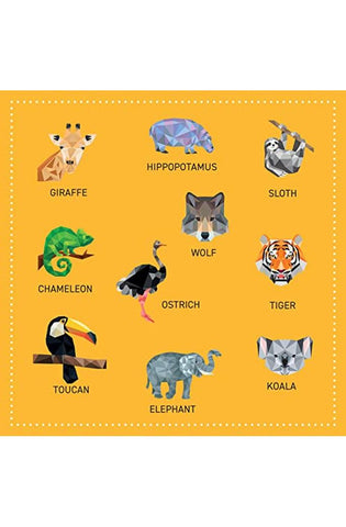 Image of My Sticker Paintings: Zoo: 10 Magnificent Paintings (Happy Fox Books) For Kids Ages 6-10 - Tiger, Wolf, Elephant, Giraffe, and More, with 50-100 Removable, Reusable Stickers per Design