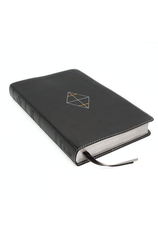 Image of NASB, Thinline Bible, Leathersoft, Black, Red Letter, 2020 Text, Comfort Print