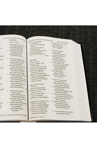 Image of NKJV, Pew Bible, Large Print, Hardcover, Black, Red Letter, Comfort Print: Holy Bible, New King James Version