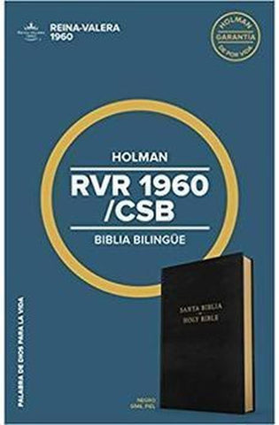Image of Biblia RVR 1960 CSB Bilingüe Negro Imitación Piel