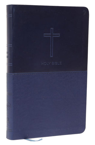 Image of NKJV, Value Thinline Bible, Blue Leathersoft, Red Letter, Comfort Print: Holy Bible, New King James Version