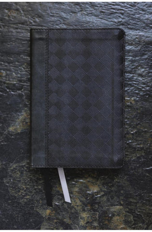 Image of NIV, Thinline Bible, Compact, Leathersoft, Black/Gray, Red Letter, Comfort Print