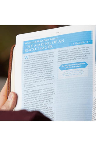 Image of NASB, Charles F. Stanley Life Principles Bible, 2nd Edition, Leathersoft, Black, Comfort Print: Holy Bible, New American Standard Bible