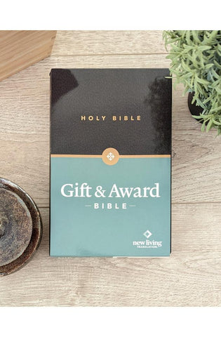 Image of Gift and Award Bible NLT (Imitation Leather, Black, Red Letter)