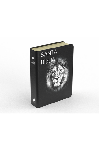 Image of Biblia RVR 1960 Compacta Letra Grande 11 puntos Símil Piel Negro León Grafity
