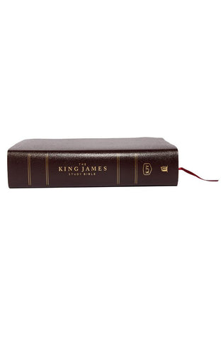 Image of KJV, The King James Study Bible, Bonded Leather, Burgundy, Red Letter, Full-Color Edition: Holy Bible, King James Version