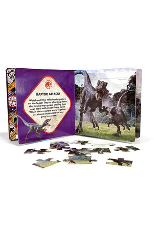 Image of Jurassic World My First Puzzle Book - Jigsaw Puzzles for kids, 10-page board book, 5 puzzles to enjoy