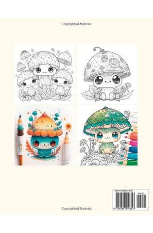 Image of Adorable Creepy Mushrooms: A cute coloring book with mushroom monsters | Relaxation and fun (for Adults, Teens and Kids ) (Cute Little Critters)