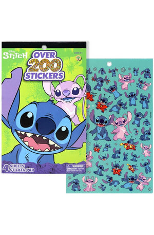 Disney Stitch 4 Sheet Foil Cover Sticker Pad, 200+ Stickers