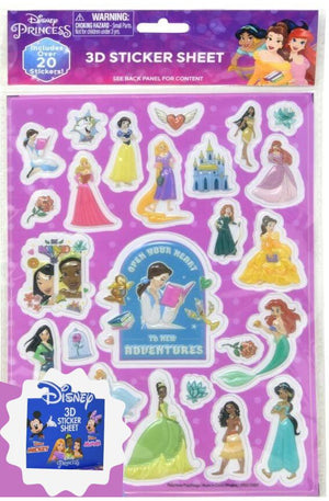 Disney Princess Princess Raised Sticker Sheet