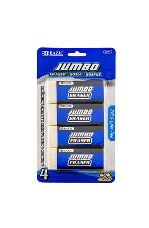 BAZIC Jumbo Eraser (4/Pack)