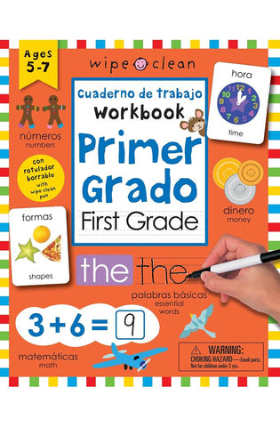 Image of Wipe Clean: Bilingual Workbook For First Grade Bilingüe