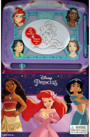 Disney Princess Storybook & Magnetic Drawing KIt