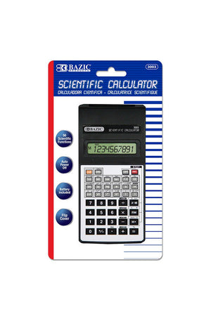 BAZIC 56 Function Scientific Calculator w/ Flip Cover
