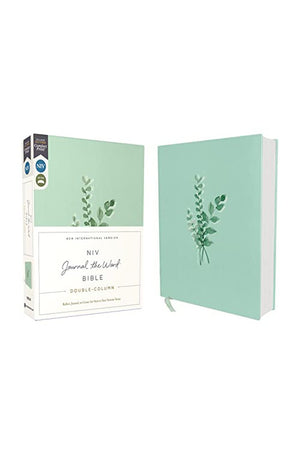 NIV Journal the Word Bible (Perfect for Note-Taking) Double-Column Cloth over Board Teal Red Letter Comfort Print: Reflect Take Notes or Create Art Next to Your Favorite Verses