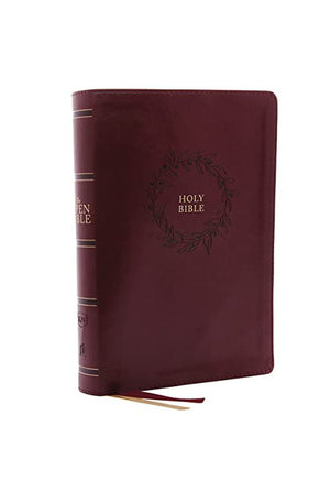 KJV Open Bible: Complete Reference System Burgundy Leathersoft Red Letter Comfort Print: King James Version