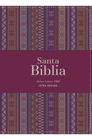 Biblia RVR 1960 Compacta Letra Grande 11 puntos Símil Piel Andina Borgoña