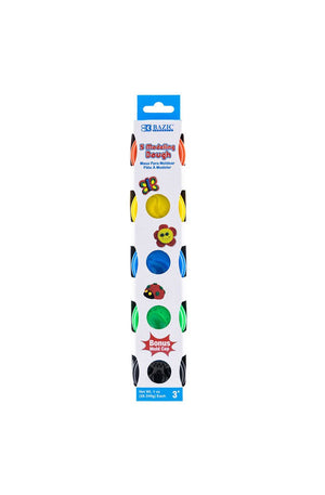 BAZIC 1 oz Primary Color Modeling Dough (5/Pack)