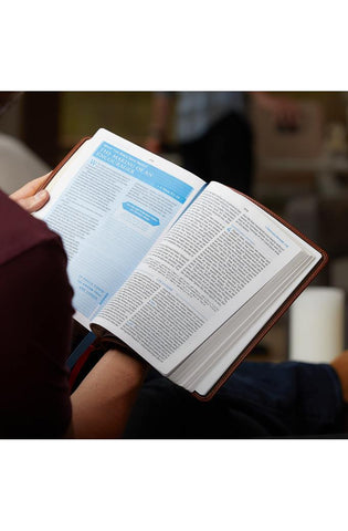 Image of NIV, Charles F. Stanley Life Principles Bible, 2nd Edition, Leathersoft, Blue, Comfort Print: Growing in Knowledge and Understanding of God Through His Word