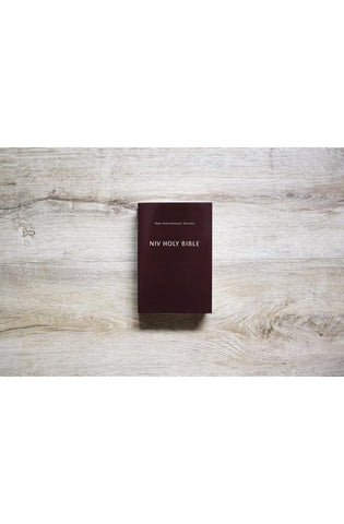 Image of NIV, Holy Bible, Compact, Paperback, Burgundy, Comfort Print