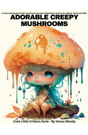 Adorable Creepy Mushrooms: A cute coloring book with mushroom monsters | Relaxation and fun (for Adults, Teens and Kids ) (Cute Little Critters)