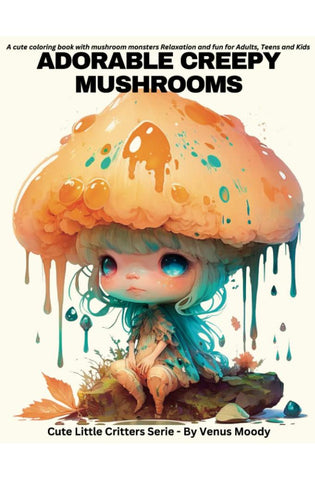 Image of Adorable Creepy Mushrooms: A cute coloring book with mushroom monsters | Relaxation and fun (for Adults, Teens and Kids ) (Cute Little Critters)