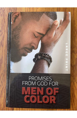 Promises from God for Men of Color - Large Print Hardcover - Gift Edition