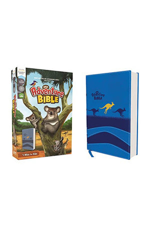 NASB Adventure Bible Leathersoft Blue Full Color Interior Red Letter 1995 Text Comfort Print